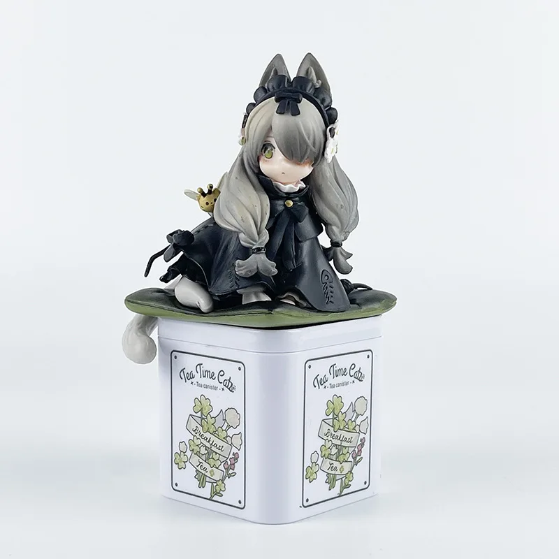 

Tea Cats Figures Tea Box Anime Cute Ribose Statue Lolita Figurines Teapot Jar Sculpture Doll Desk Livingroom Decoration Ornament