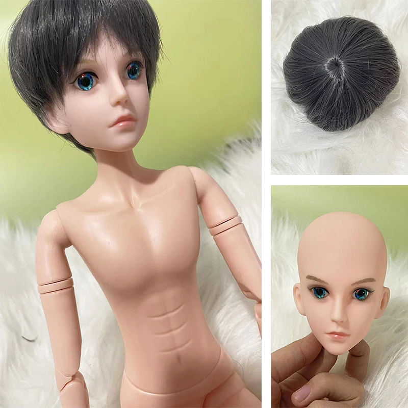 

60cm Male BJD Doll Wigs or Makeup Doll Head or Whole Doll 21 Joint Moveable Kids Girls Doll Toy Gift