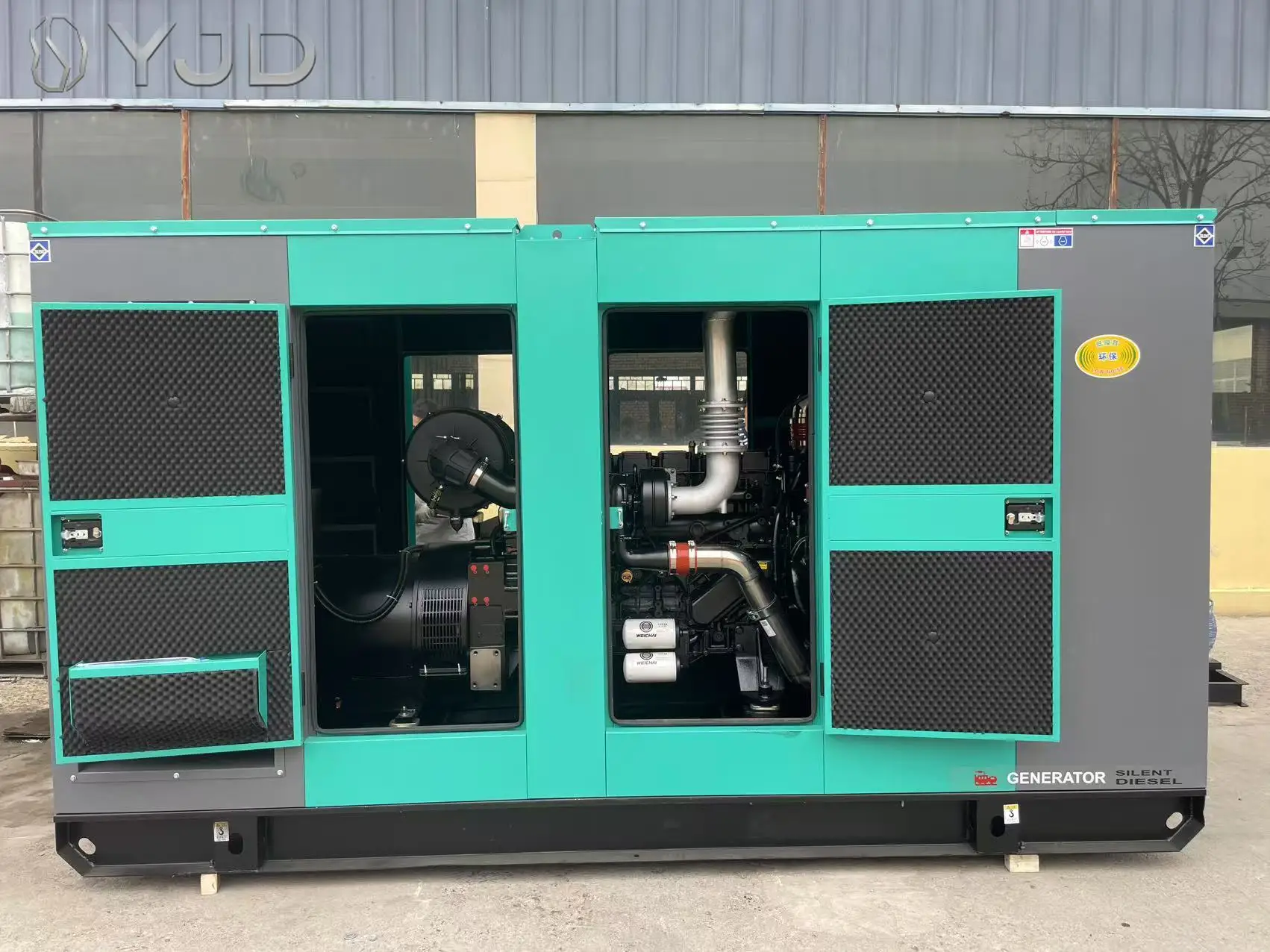 WP13D405E200 405KW 506KVA Brushless Alternator Silent Canopy Open Frame Diesel Generator Auto Start 1500/1800RPM 50/60HZ