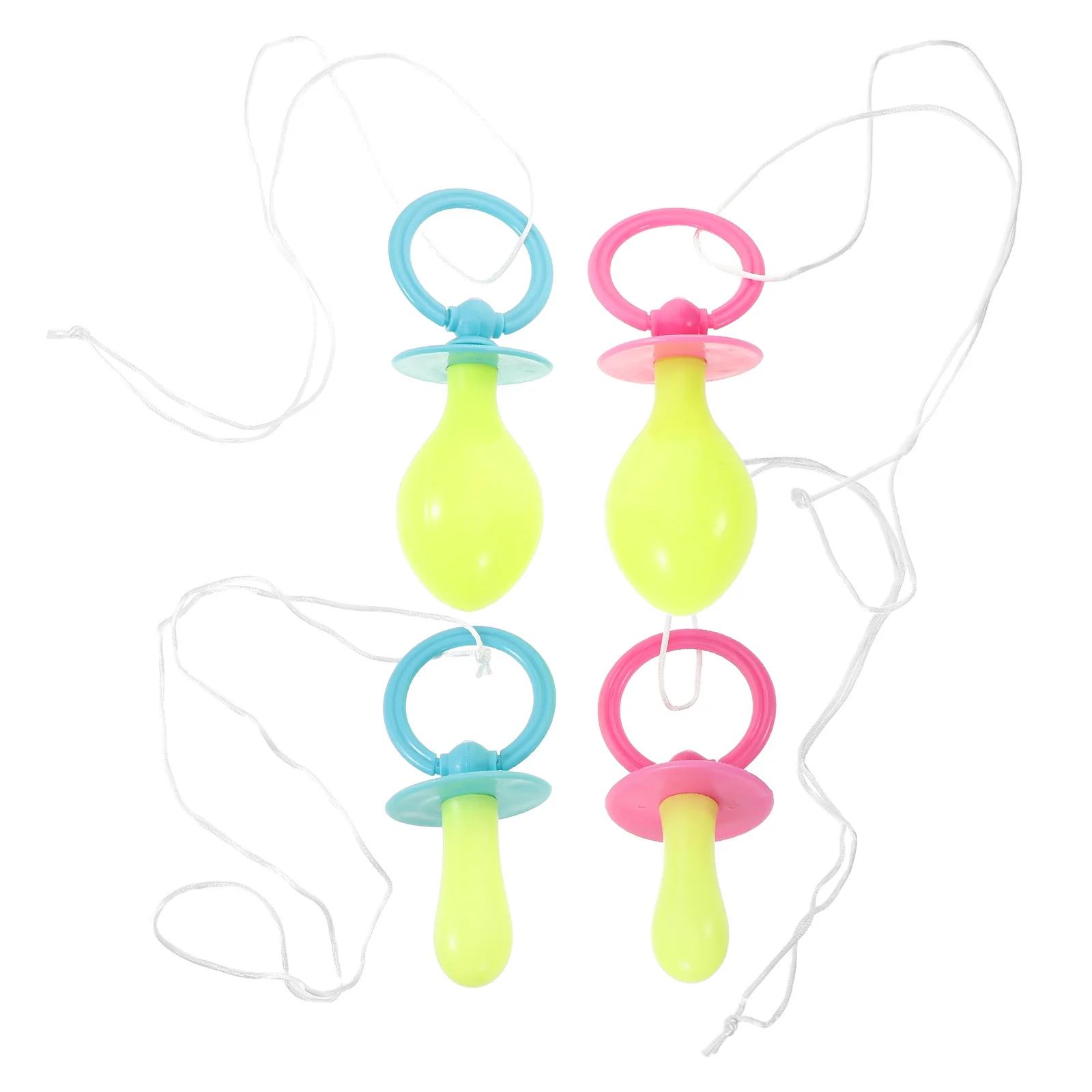 

4pcs Jumbo Prop Oversized Plastic Novelty Pacifier Funny Birthday Halloween Party Decoration Cosplay Photo Booth