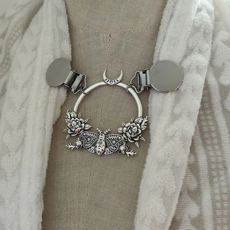 Retro Sweater Shawl Clasps Duck Mouth Clothing Pins Cardigans Connection Buckle Shirt Cloak Clasp   Robe Clasp