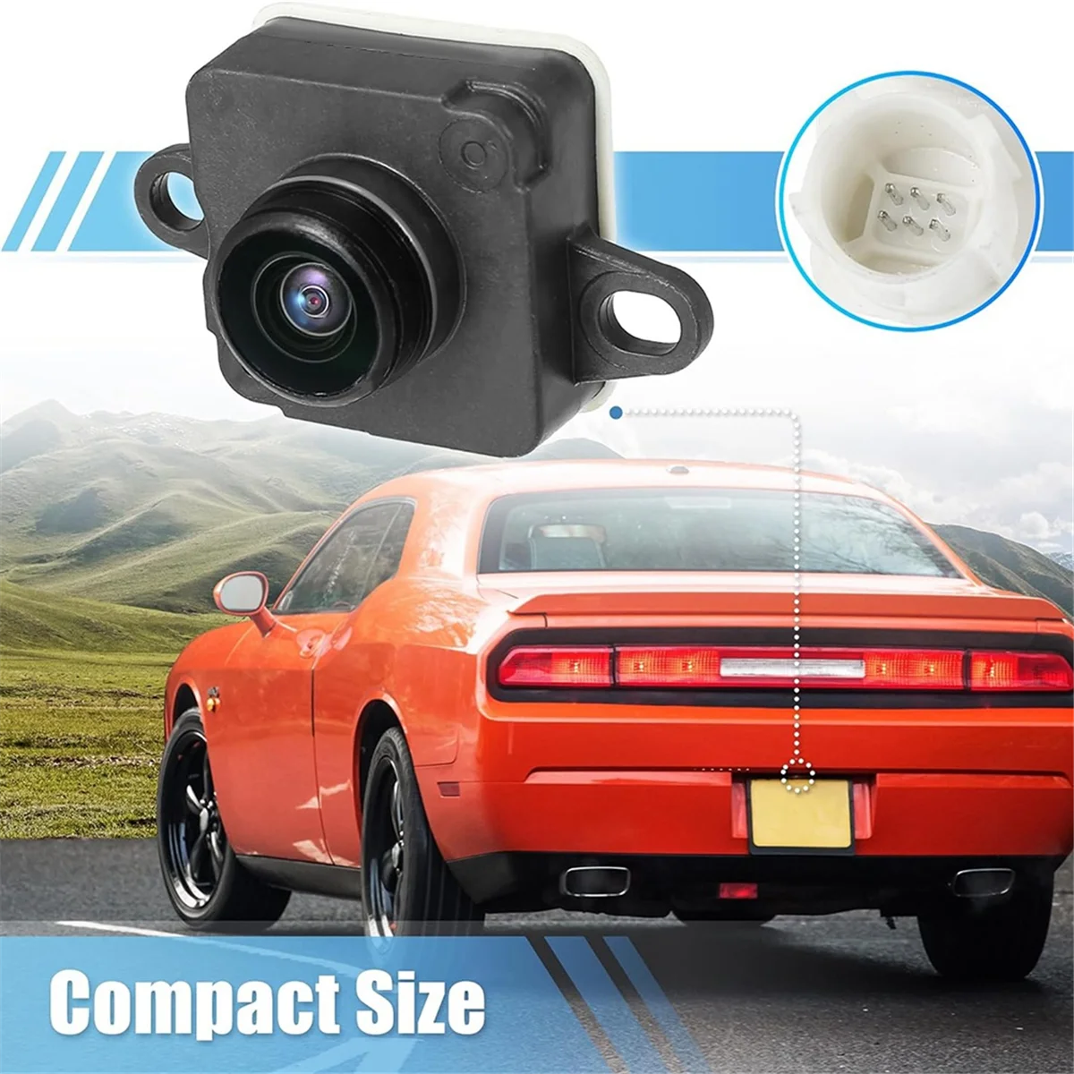 Car Rear View Camera Parking Assist Camera 4672760AB 4672760AC for Dodge Challenger 2015-2018 Backup