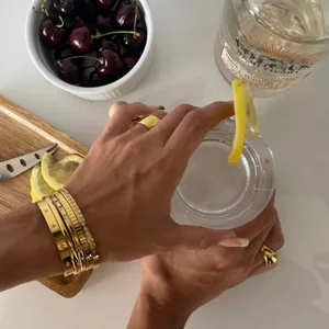 Paslanmaz çelik bilezik, yıldız zirkon, kadınlar için, 18k altın kaplama, moda, zarif, vintage, hediye takı, düğün, A674, 1 adet. 12-En çok satan, bilezik, altın ve 18 - №6