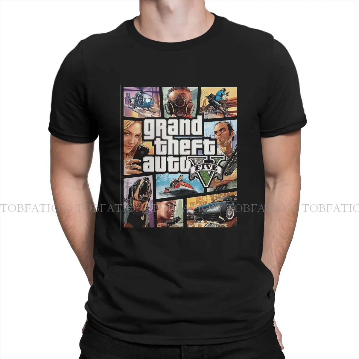 Grand Theft Auto Games Classic Retro delete T Shirt Punk Men's Tees Summer Cotton Clothing Harajuku O-Neck TShirt