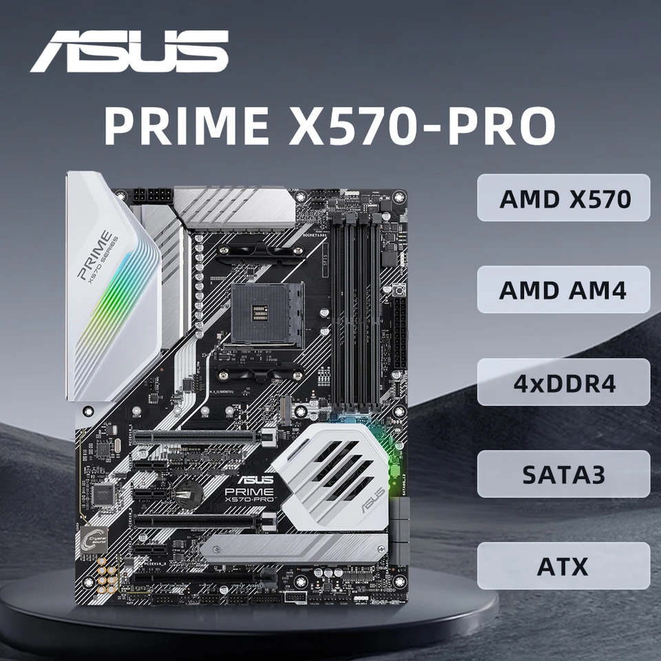 ASUS PRIME X570-PRO Motherboard Support 3600X 5500 5600G 5700X3D