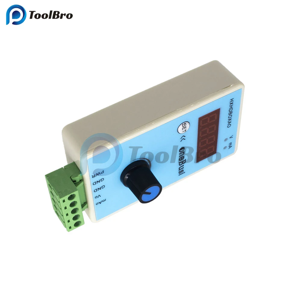 Generador de señal portátil, simulador analógico de voltaje de corriente ajustable, salida de fuentes de señal, 0-10V/2-10V, 0-20mA/4-20mA, 24V