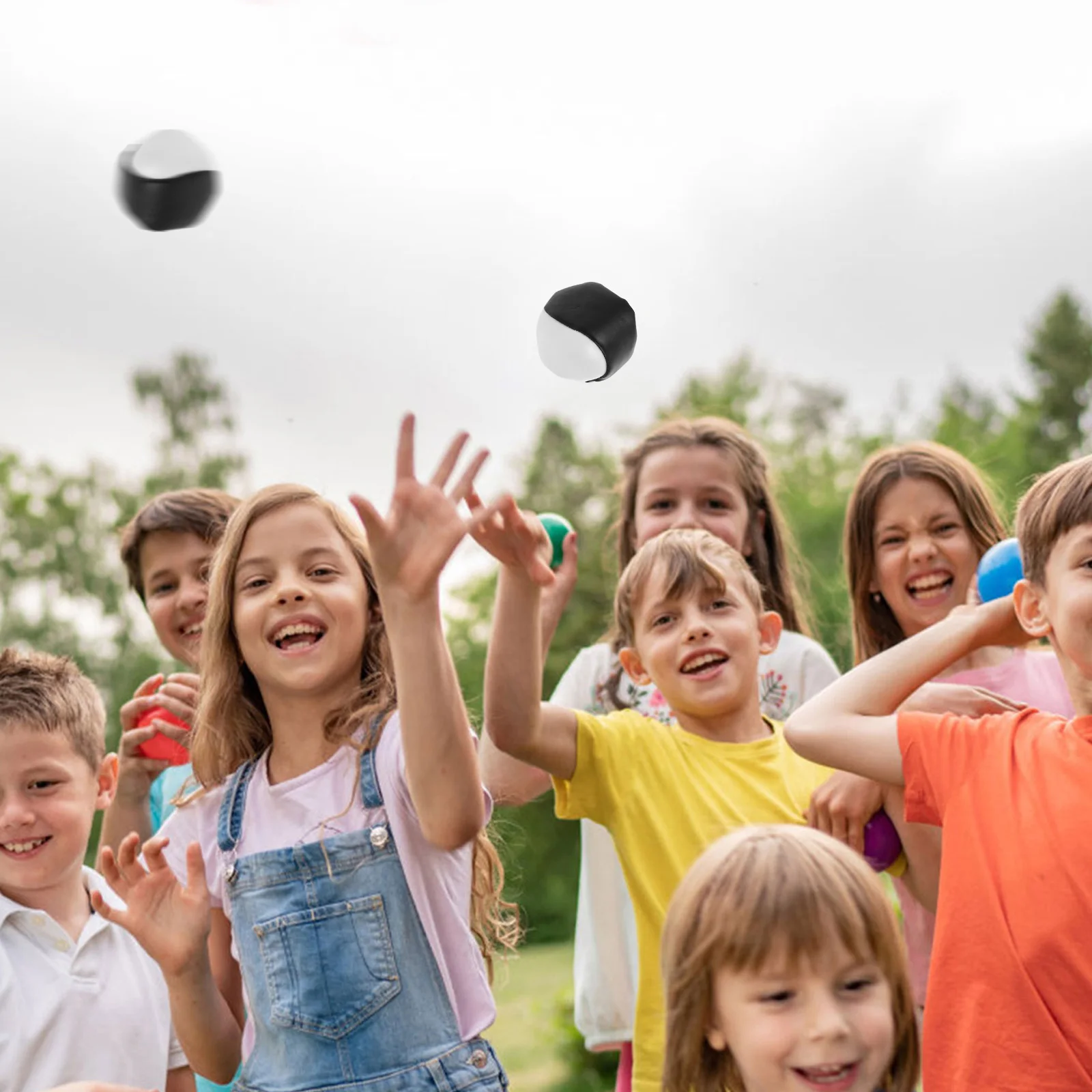 

5 Pcs Small PVC Sandbags Bean Bags for Kids Outdoor Toss Game Toys Throwing Props Bright Colored Fun Playtime