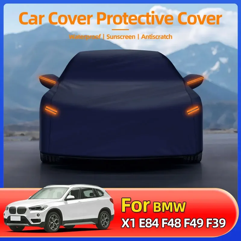 Защитные чехлы для седана автомобиля, солнцезащитные чехлы, пылезащитные и водонепроницаемые, устойчивые к УФ-излучению, устойчивые к царапинам, чехлы для BMW X1 E84 F48 F49 F39 Защитные чехлы для седана автомобиля, солнцезащитные чехлы, пылезащитные и водонепроницаемые, устойчивые к УФ-излучению, устойчивые к царапинам, чехлы для BMW X1 E84 F48 F49 F39