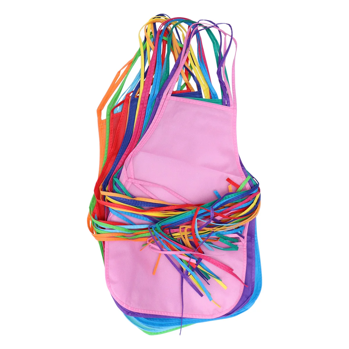 

24pcs Kids Painting Waterproof Reusable Children Art For Toddler Crafts Cooking Grilling Outdoor Bbq Activity Art Painting Apron