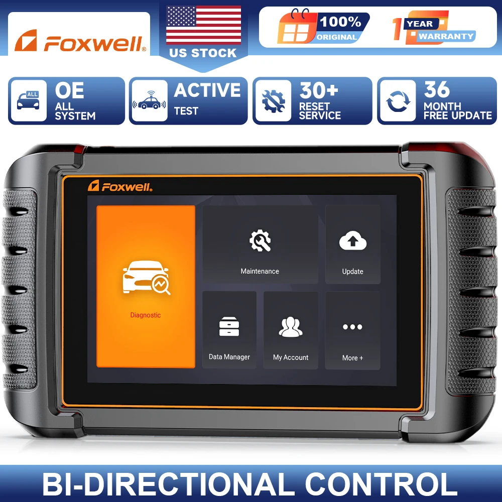 OBD2 All System Car Diagnostic Tool Code Reader Bidirectional Scanner 30+ Reset Scan Tools FOXWELL OBD2 Automotive Scanner