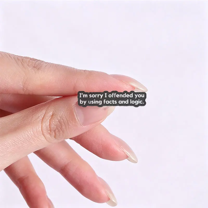 Sarcastic Adult Humor Enamel Badge Inspirational Phrase Lapel Badges Funny Words Metal Brooches For Bag Jacket Decoration