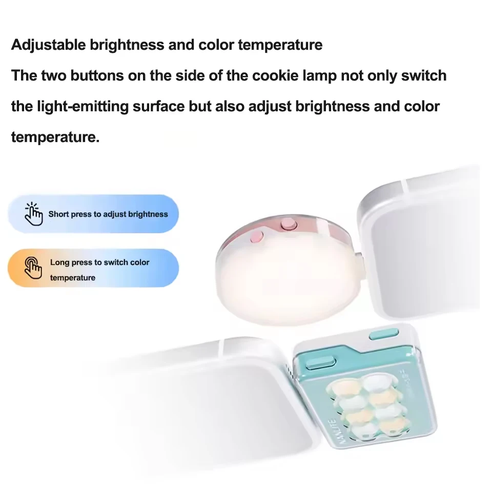 Nanlite Cookie 3200K إلى 5600K ثنائي اللون ثنائي الجانب جيب ملء الضوء للتصوير الفوتوغرافي لصور السيلفي Vloggier Shooting CRI 95 TLCI 98