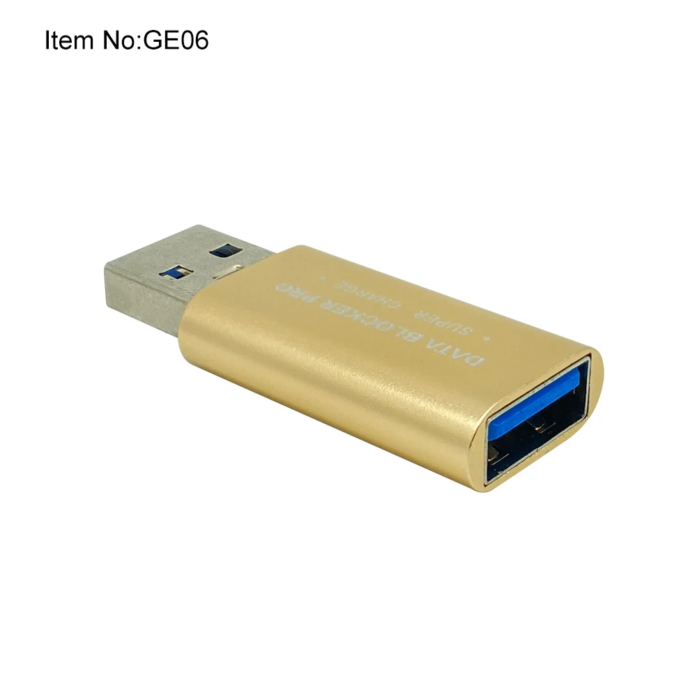 Usb Blocker Anti-Diefstal Borstel Ondersteuning Snel Opladen Goede Warmte Dissipatie Roos Poeder Rode Data Blocker Usb Data Blocker Goud Zwart