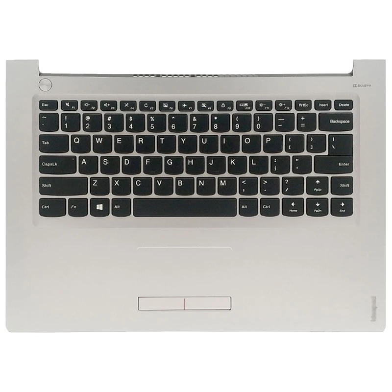 Reemplazo de reposabrazos y teclado para portátil, accesorios para Lenovo Ideapad 310-14IKB 310-14ISK 510-14ISK, color negro, plateado y blanco, novedad