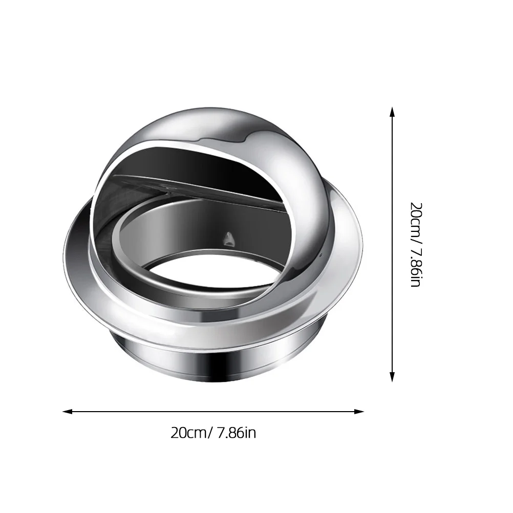 

1Pcs Premium Stainless Steel Ventilation Cap Outdoor Air Vent Hood Rain and Wind Protector