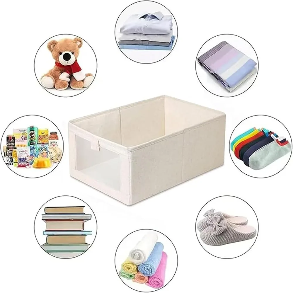 Linen Closet Organizer Stackable Open Front Storage Bins Tidy Living Space Essential Sized Drawers