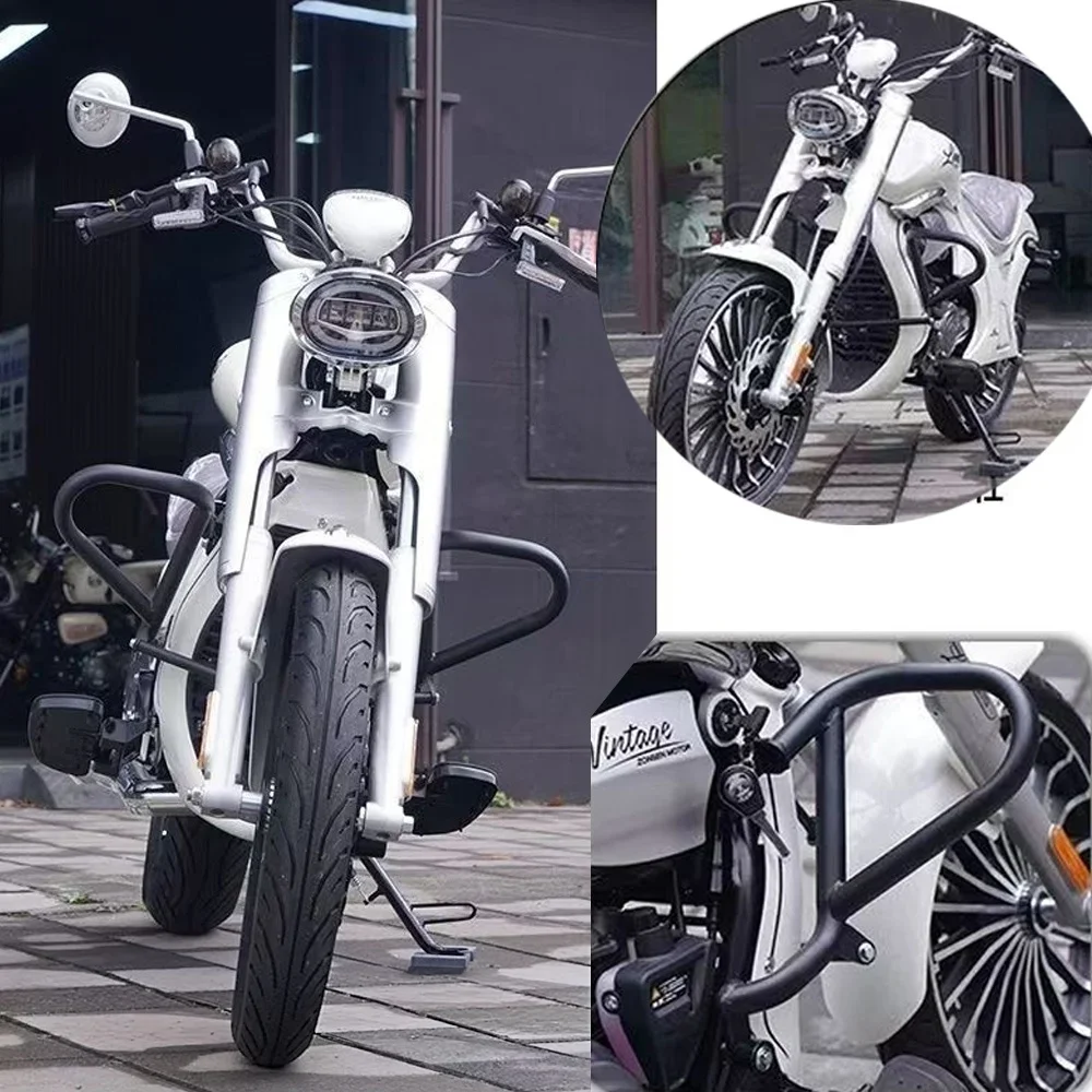 Bumper modification For Zongshen LEMI 125 LEMI Chopper 125 thickened front bumper ZS125-18 body anti fall bar protection bar