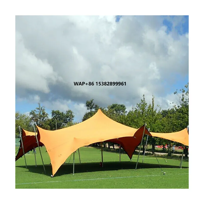 Sand Color Freeform Bedouin Stretch Tent 10x15m With Accessories for Outdoor Event