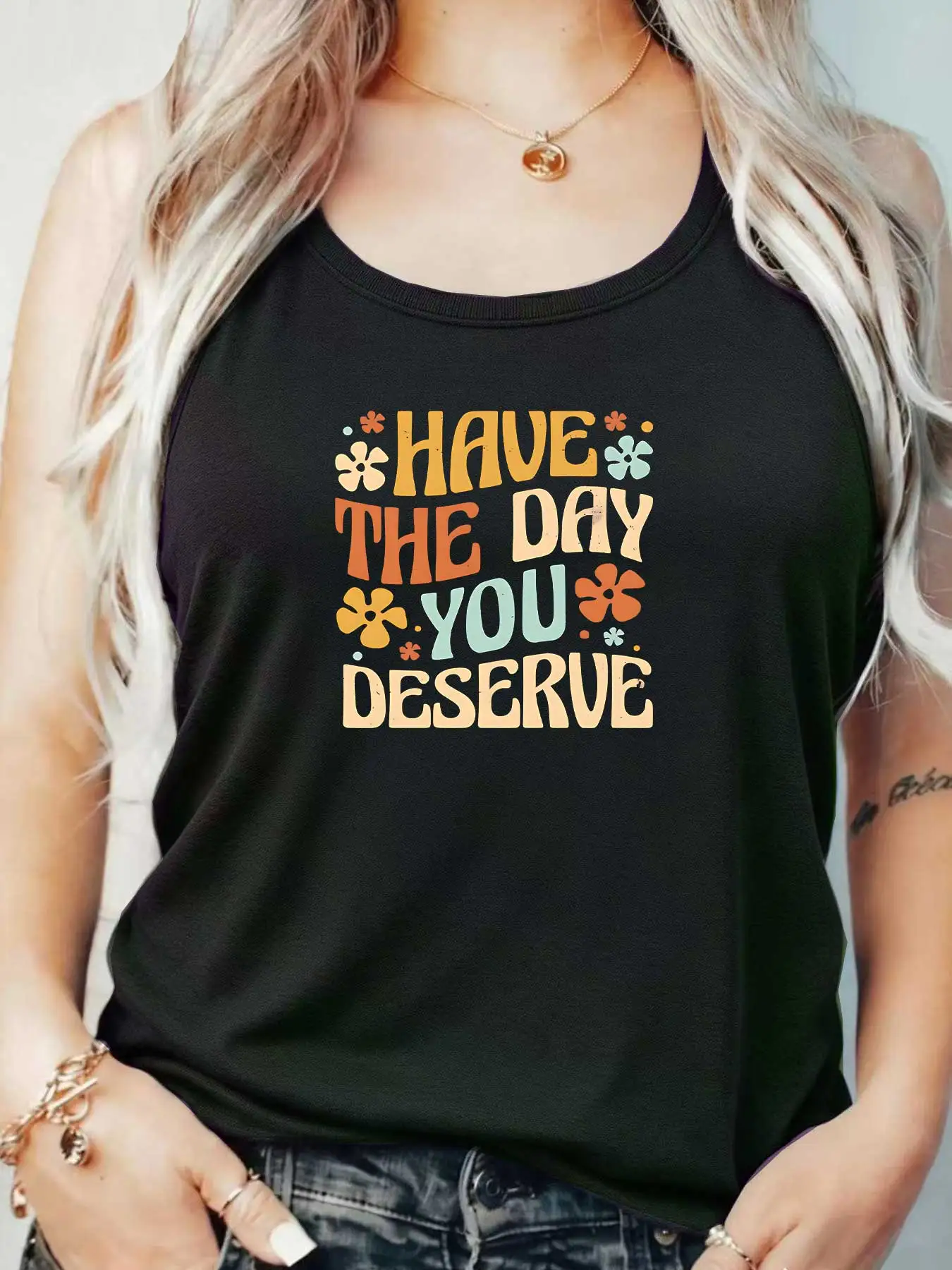 

Loose Fit Printed Pocket T-Shirt for Women with Ribbed Collar round Neck 1-8XL plus Size Comfortable Casual Vest