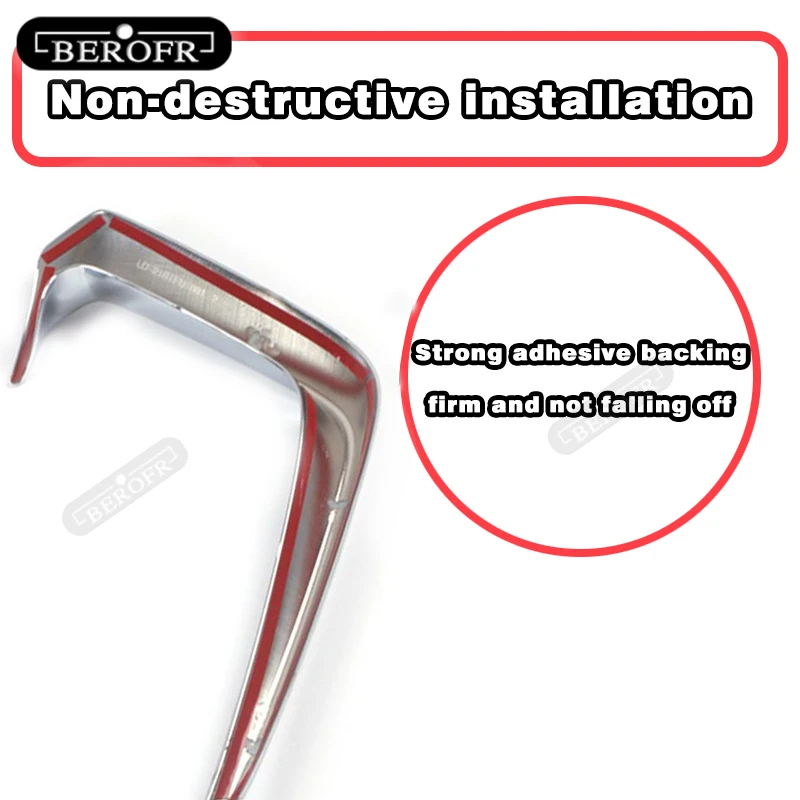 Facelift Front Bumper Fog Light Grille Cover Trim Wind Knife For Toyota HIGHLANDER Front bumper Wind Knife 2022