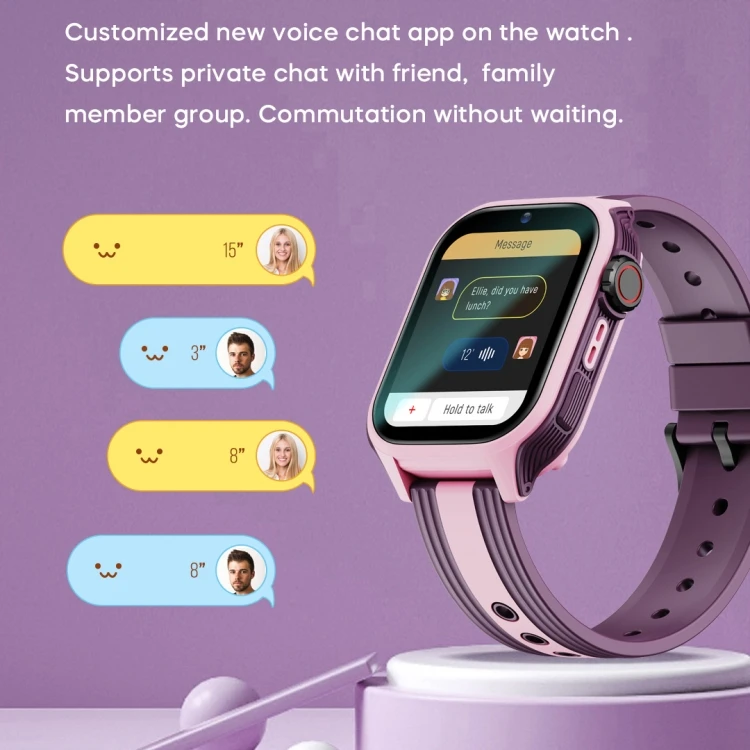 TJXL-LEMFO K36 1.83 بوصة IPX7 ساعة ذكية رياضية للأطفال مع مكالمة فيديو نظام تحديد المواقع واي فاي-يدعم إشعار رسالة iOS-5 مخزون يومي #4