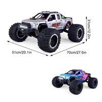1/7 ZD Racing MX-07 RC Car Model Car 4WD Brushless Buggy Monster Truck 150A 160A Hobbywing MAX6 8S 80km/h High-Speed Racing Toys