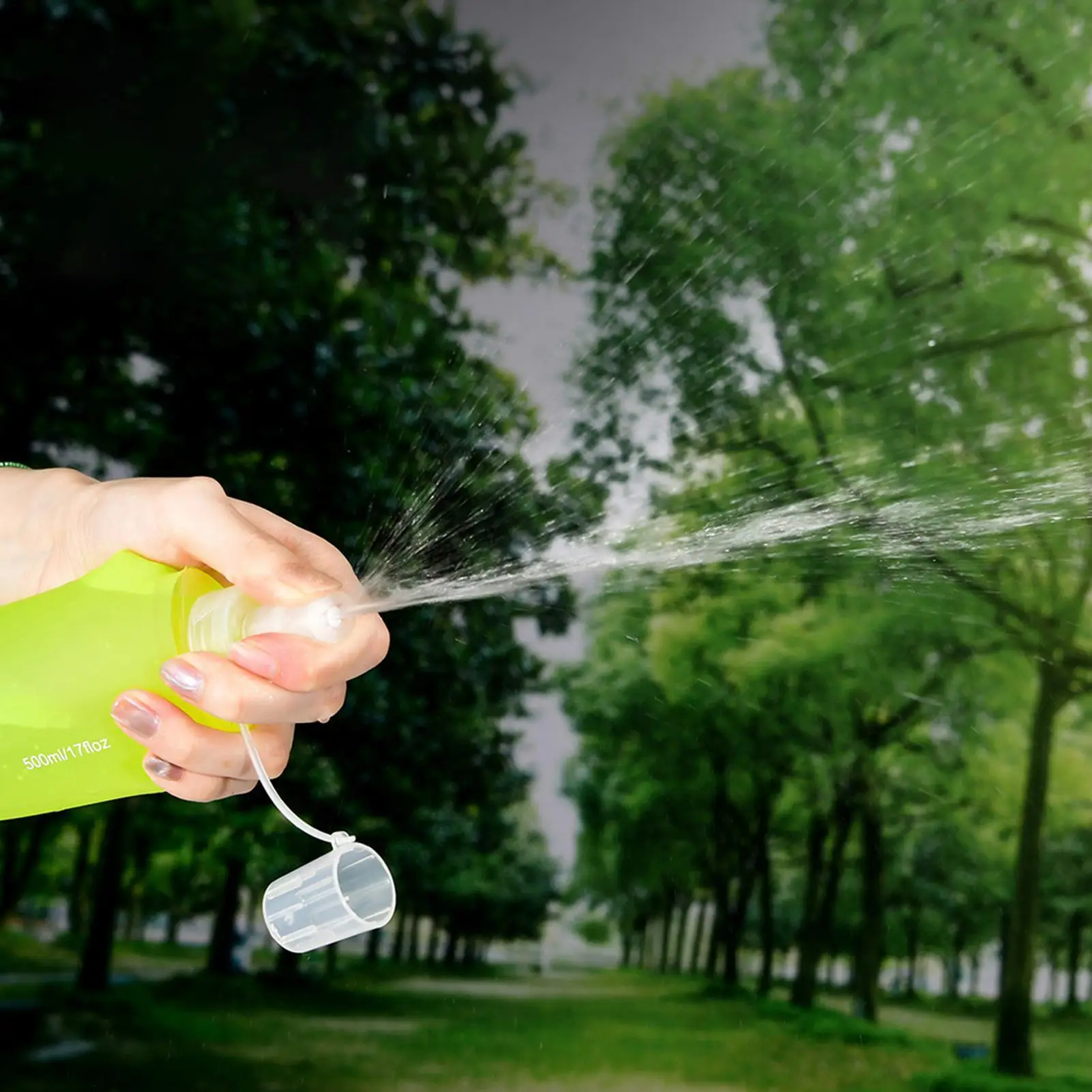 

Sports Bottle 500ml TPU All-Day Hydration Folding Sport Water Bottle For Adults Men Women Teens Athletes Outdoor Gym Hiking