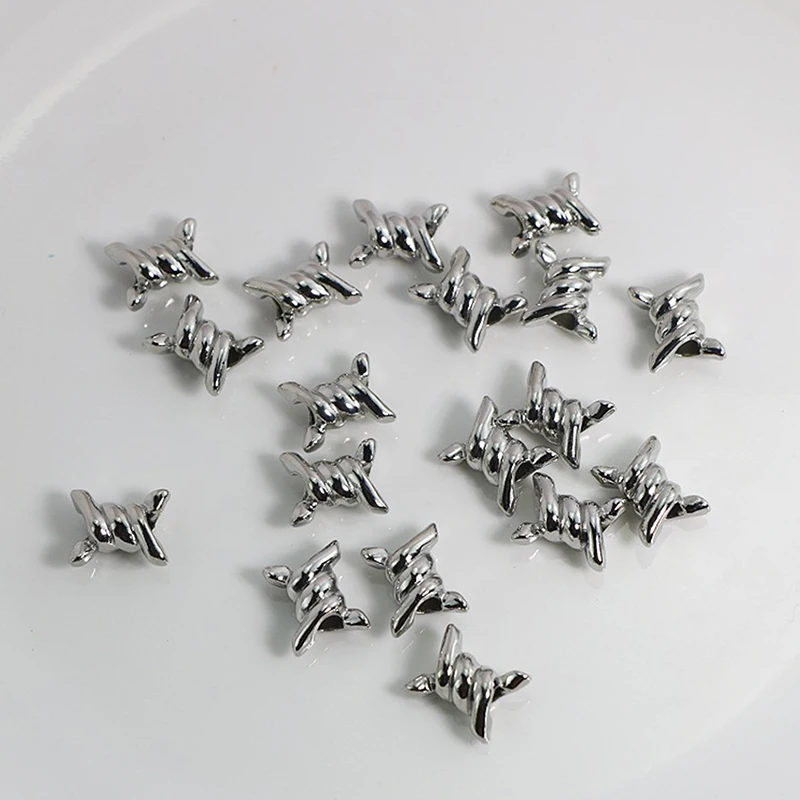 10PCS Fashion Vintage Thorns Gothic Charms Alloy Pendants For Jewelry Making Small Pendant DIY Handmade Accessories