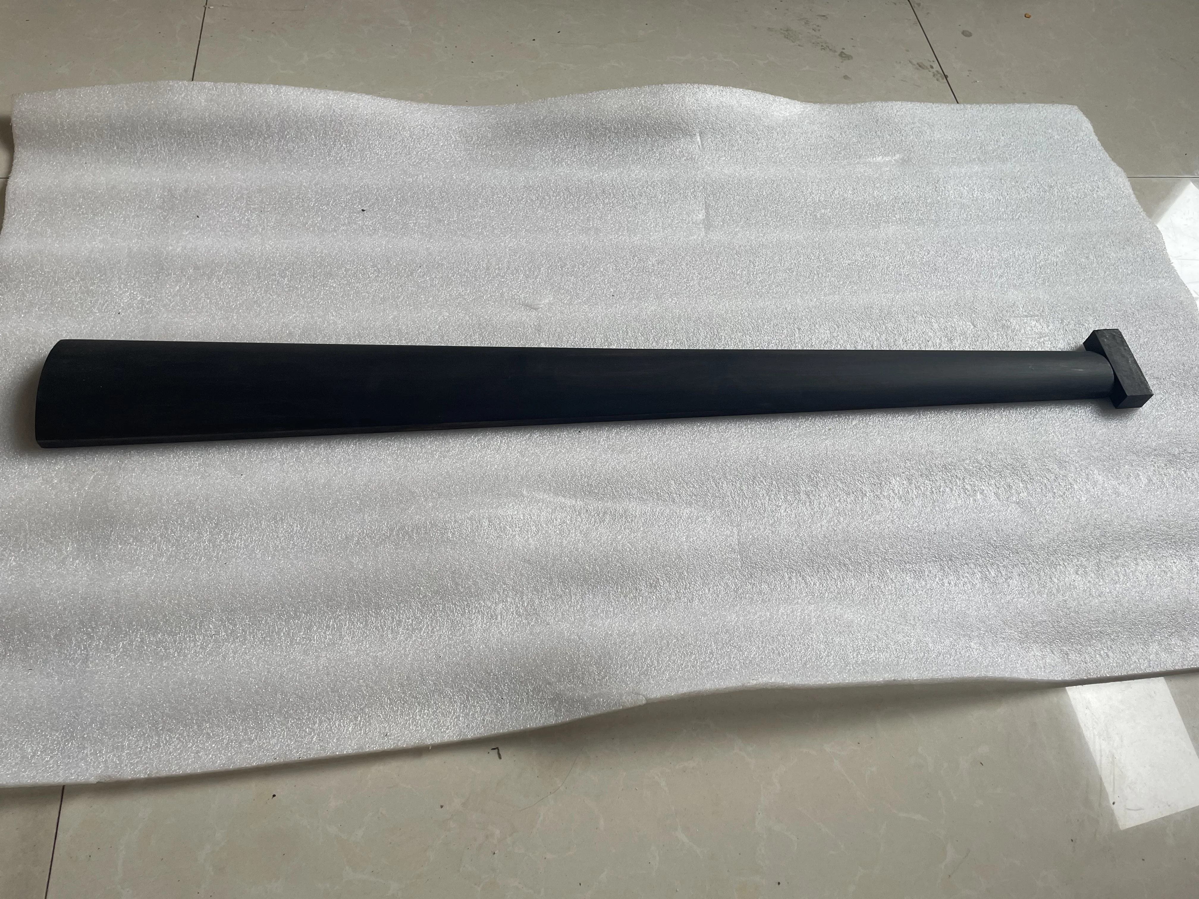 Natural Ebony Wood Double Bass Fingerboard and Top Nut, Solid Fretboard, Contrabass Accessories, High Quality, 3/4,1/8-4/4,/4
