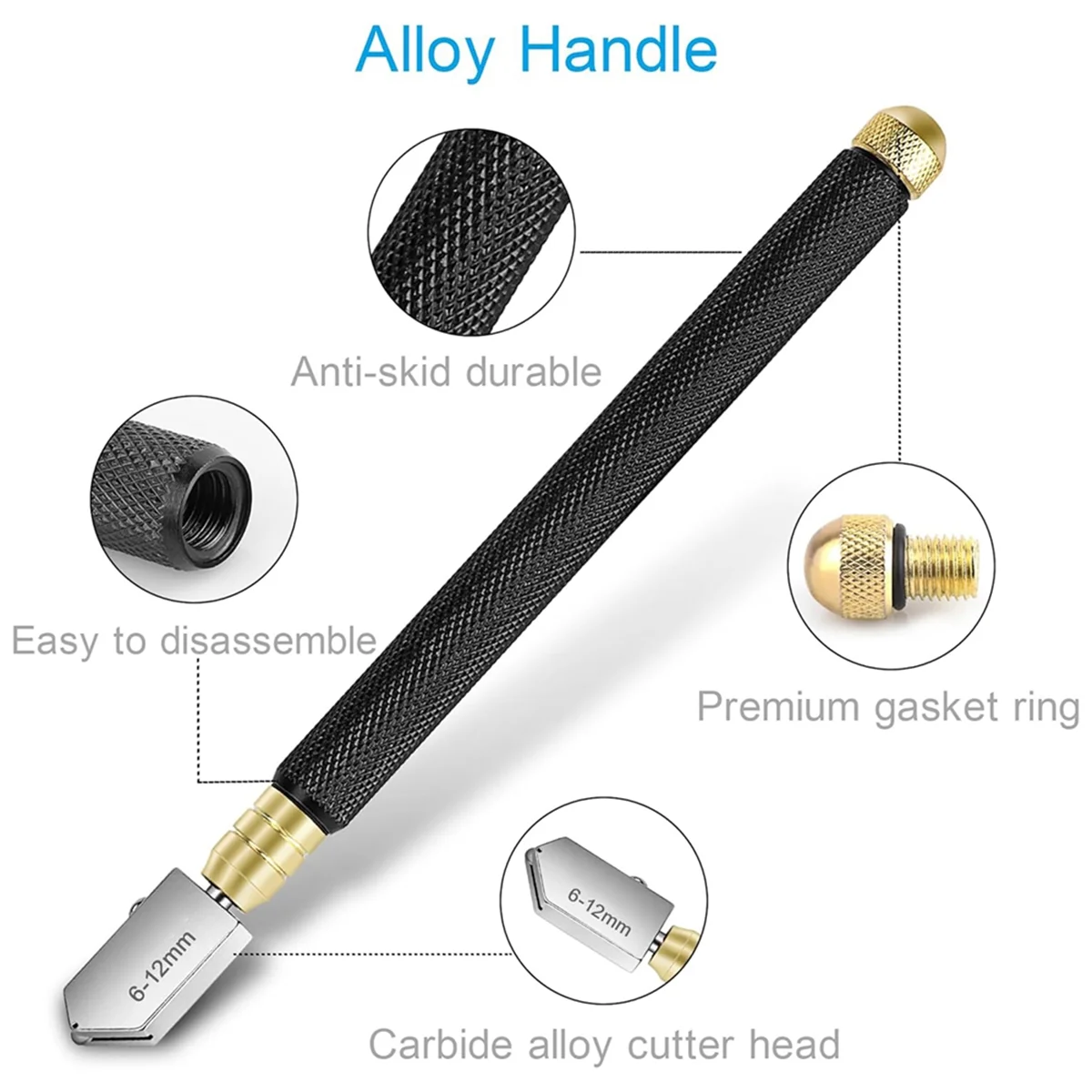 قاطع زيت قطع الزجاج ، ترقية أداة قطع الزجاج مع تغذية الزيت الأوتوماتيكية ، 2 ،-20 ،