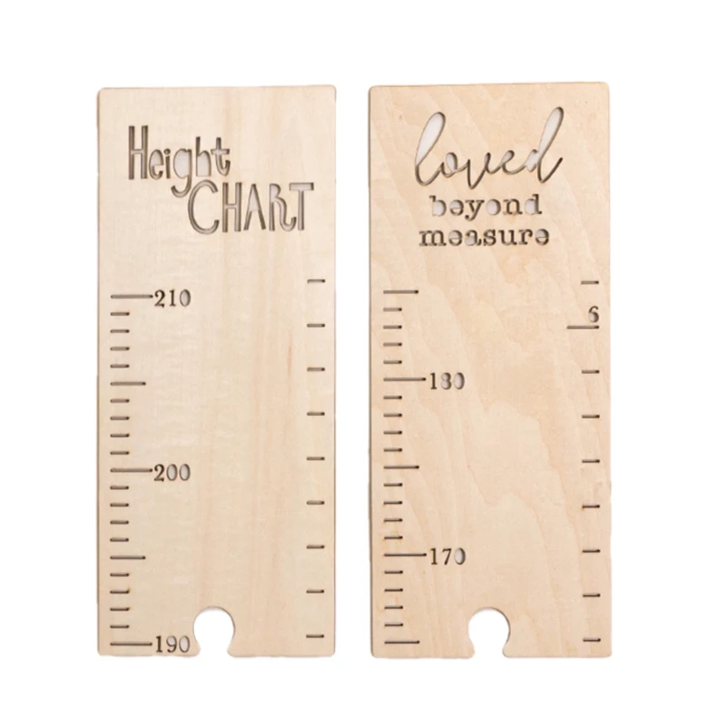Nordic Wooden Splicing Kids Height Growth Chart Ruler Baby Children Height Gauge Room Decoration Wall Meter Measurement Stickers