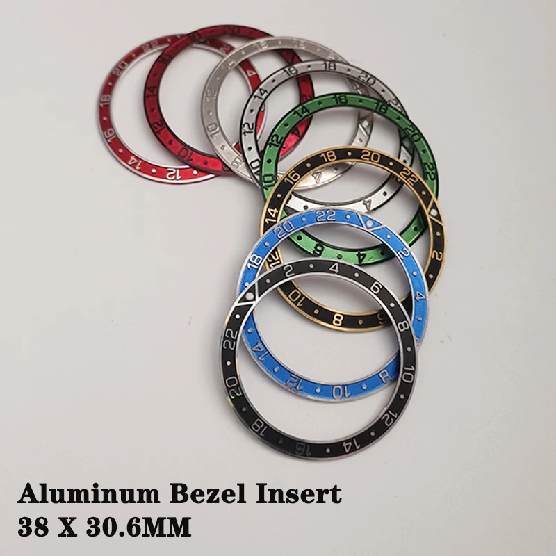 

38mm Aluminum Bezel Insert Ring Watch Modification Replacement For SKX 007 SKX009 NH35 NH36 Case Aluminum Insert Ring