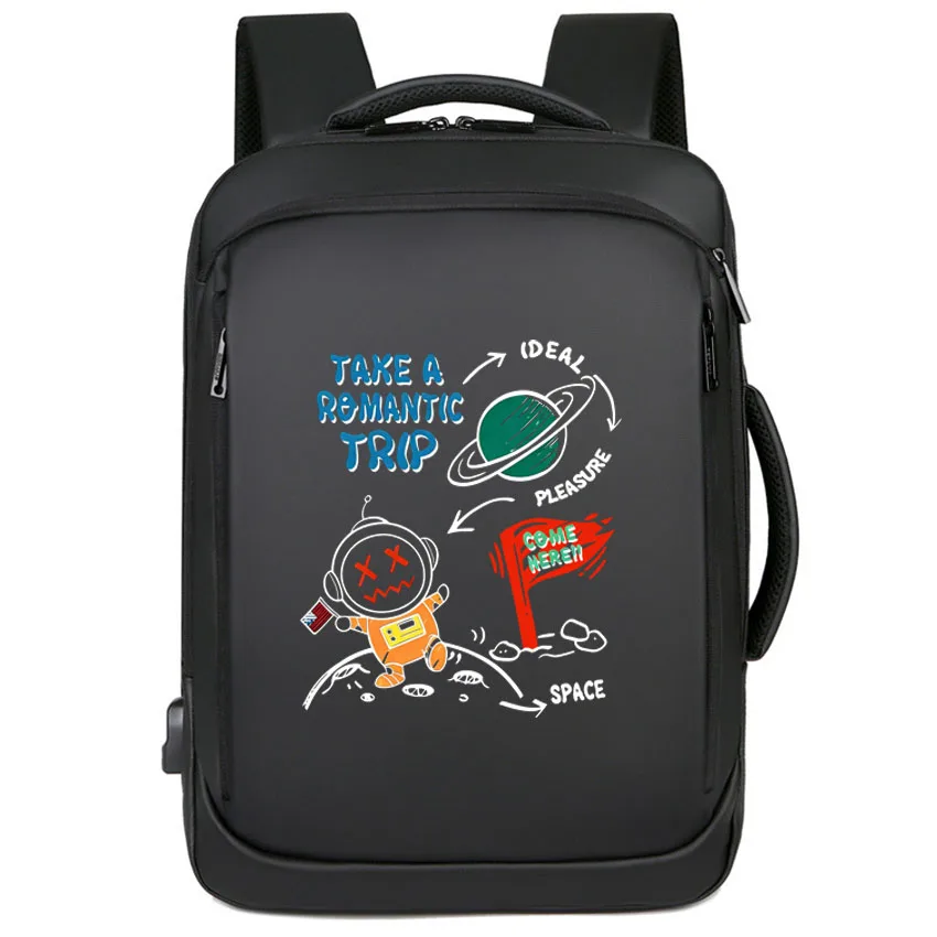 

High Quality Men Fun Beer Pattern Printed Girl Boy Rucksack Male Women School Backpack Boy Girl Laptop Waterproof School Bags