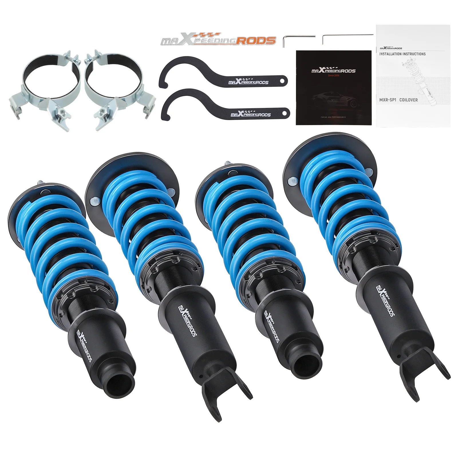 maXpeedingrods Coilover for Honda Accord DX/EX/LX CB7 CD5 CD7 1990-1997, 24 Levels Damper Adjustable Coilovers Suspension Kit