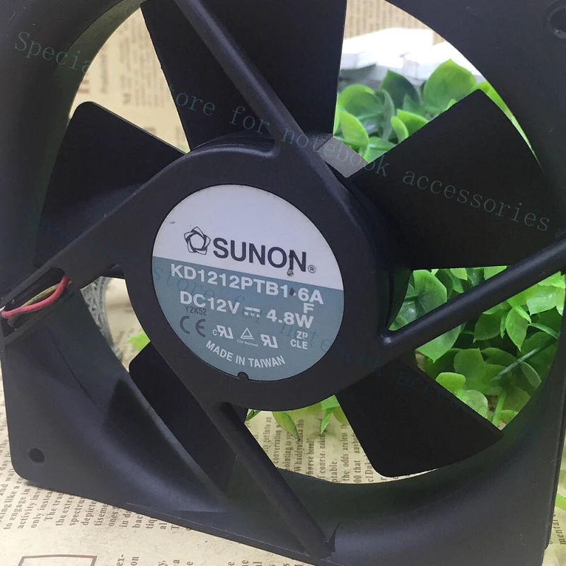 A+ SUNON KD1212PTB1-6A DC 12V 4.8W 12025 12CM 2-wire case cooling fan