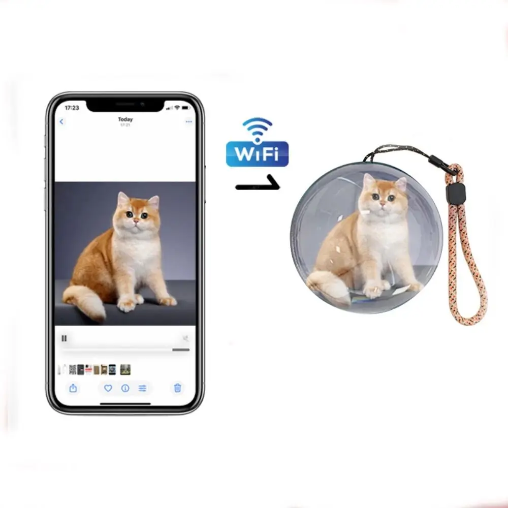 

Беспроводной видеоэкран-шар с 3D-эффектом, цифровой видеодисплей, DIY пиксельный дисплей, видеофотоальбом, подарки на день рождения