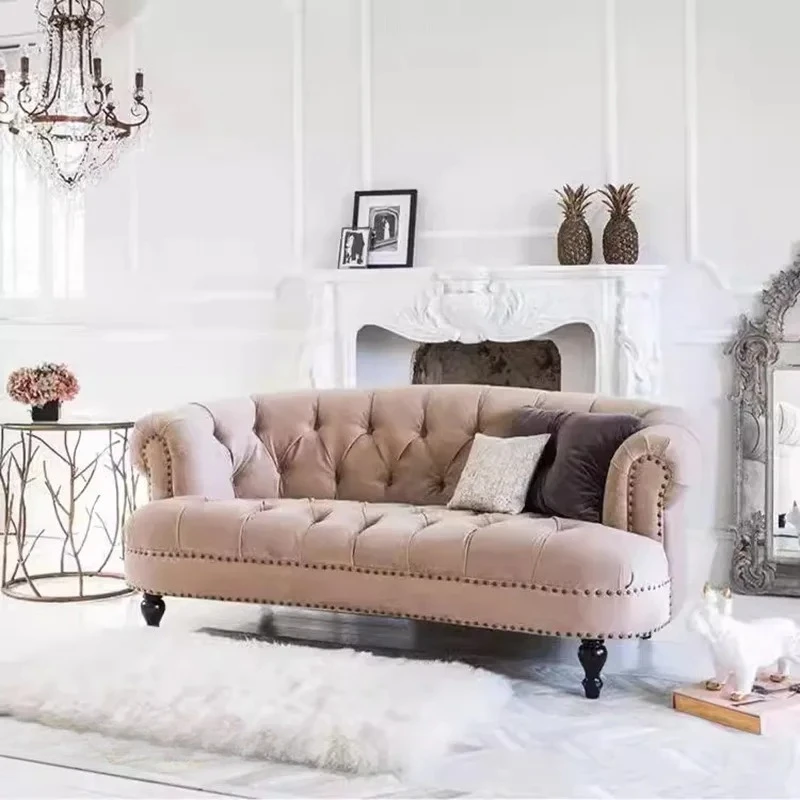M  light luxury curved sofa  living room semicircular heterosexual combination health center sofa