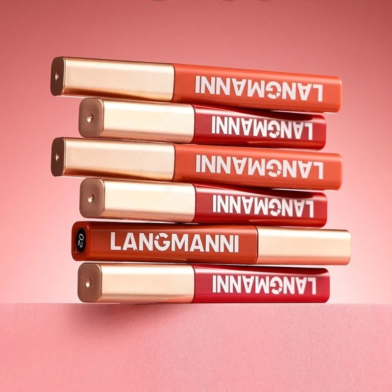 12 Colors Matte Lip Gloss Waterproof Long-lasting Velvet Non-drying Moisturizing Lip Glaze Nude Red Pink Liquid Lipstick Makeup