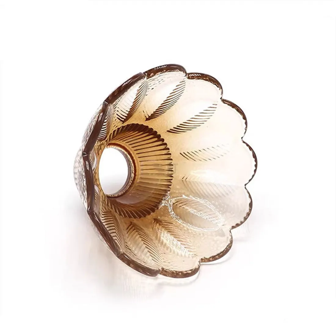 산업용 스테인드 글라스 E14 램프 갓 교체용, 30mm 개구부, 투명 호박색 녹색 E12 램프 갓 커버 (가정 및 사무실용)