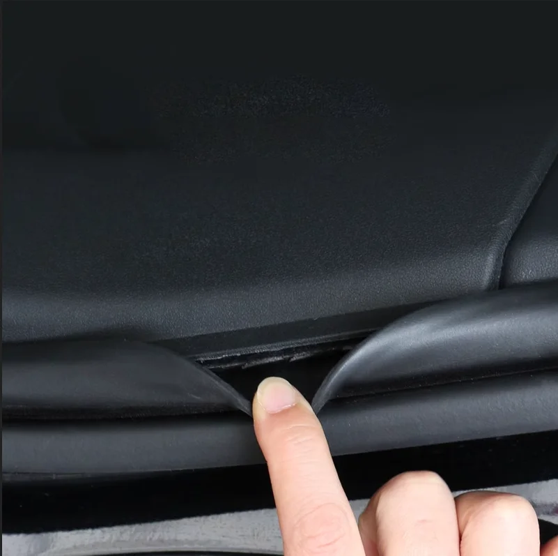 Für Tesla Model 3 Pre-Highland 2017-2023 Hinterer Kofferraum-Einstiegsleistenschutz Gummistreifen Anti-Kratz-Ladeschwellenschutz – Detail 5