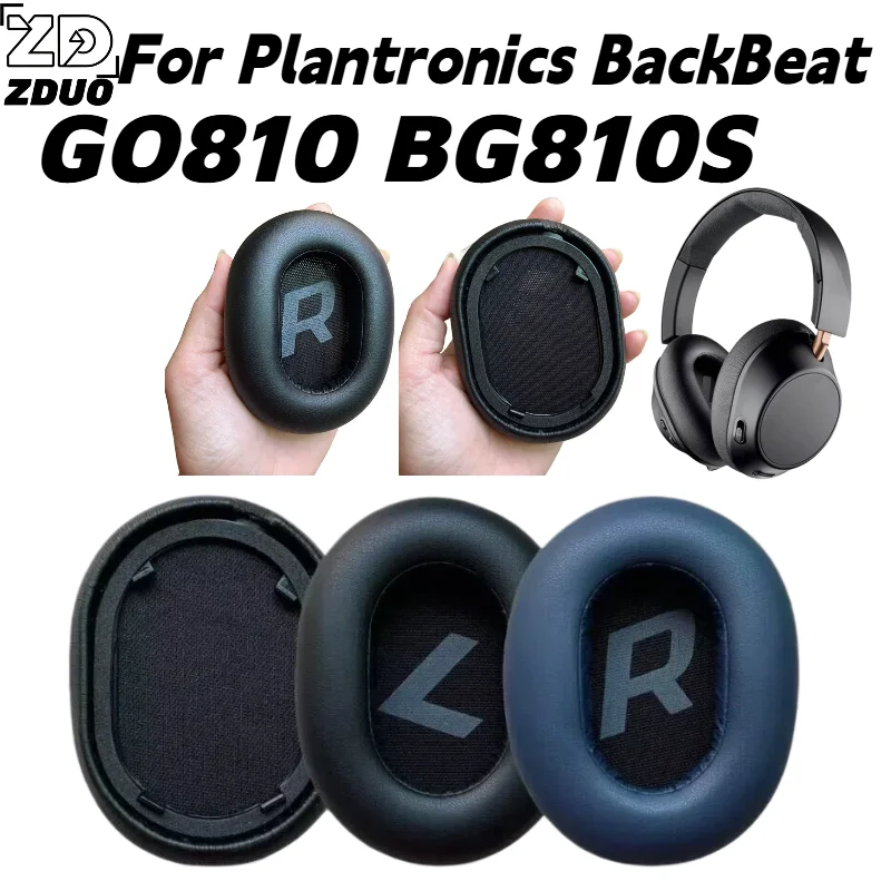 Replacement Protein skin Ear Pads With buckle For Plantronics BackBeat G0810 BG810S Headphones Repair Parts Easy to install