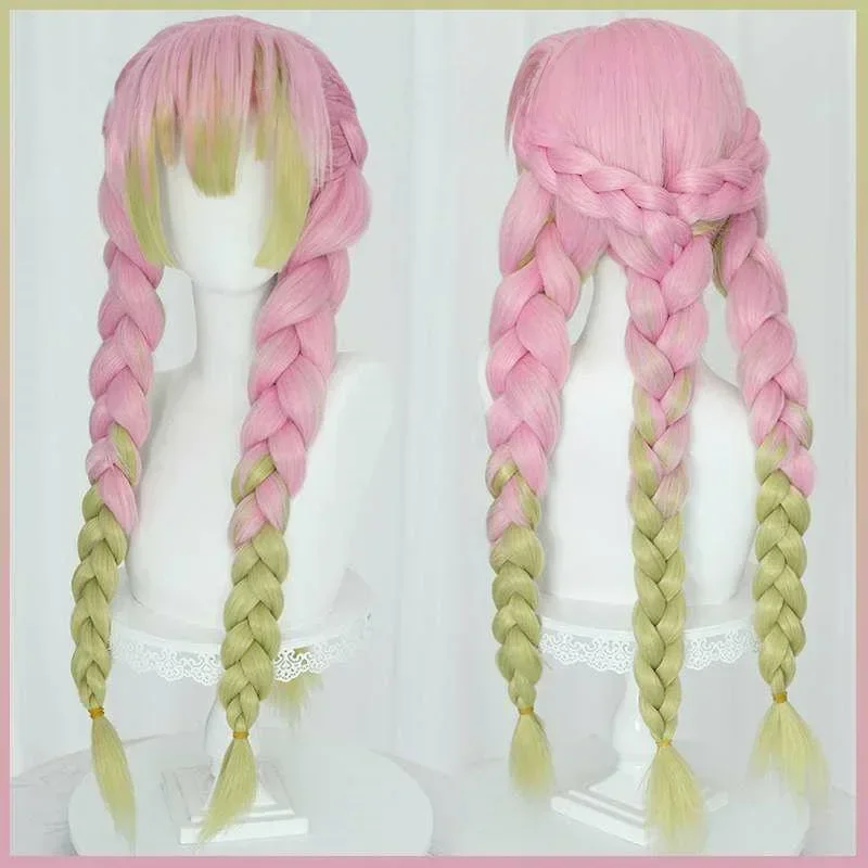 High Quality Anime Uzui Tengen Kochou Kanae Kamado Nezuko Kanroji Mitsuri Rui Hashibira Inosuke Sabito Cosplay Wig