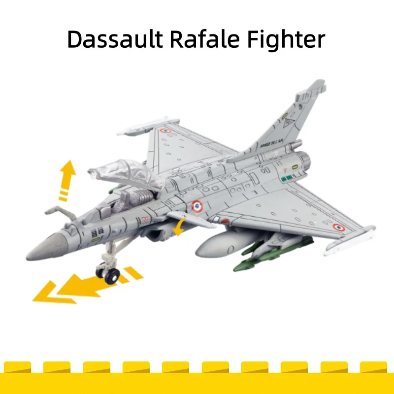 

Креативные военные конструкторы 1/72: Модель самолета Dassault Rafale, многофункциональный истребитель, игрушка для мальчиков, подарок на Рождество