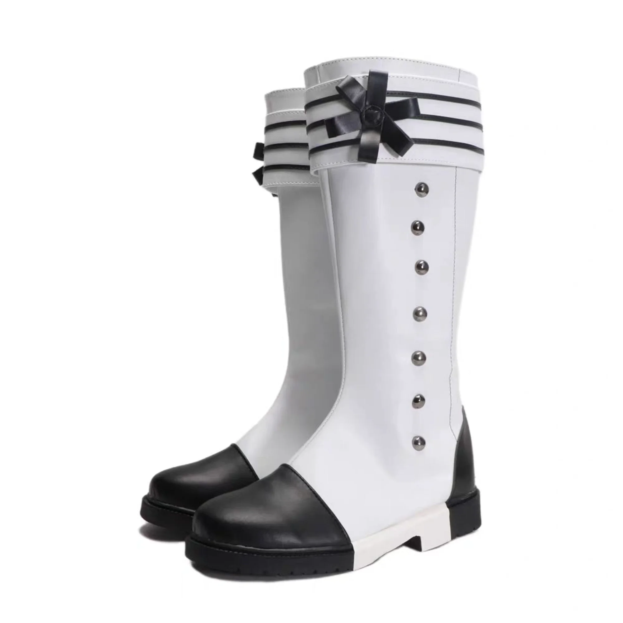 Unisex Anime Cos Charles Grey Cosplay Kostuum Halloween Schoenen Elegante Laarzen