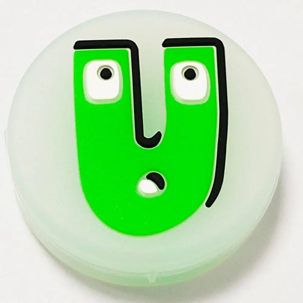 

26 English Letters Tennis Shockproof Absorber Anti-Vibration Silicone Tennis Racket Shock Pad Animal Cute