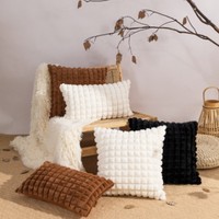 1PC 30x50/45x45cm INS Faux Rabbit Fur Cushion Cover Pattern Design Modern Decorative Pillowcase Sofa Livingroom Soft Home Decor
