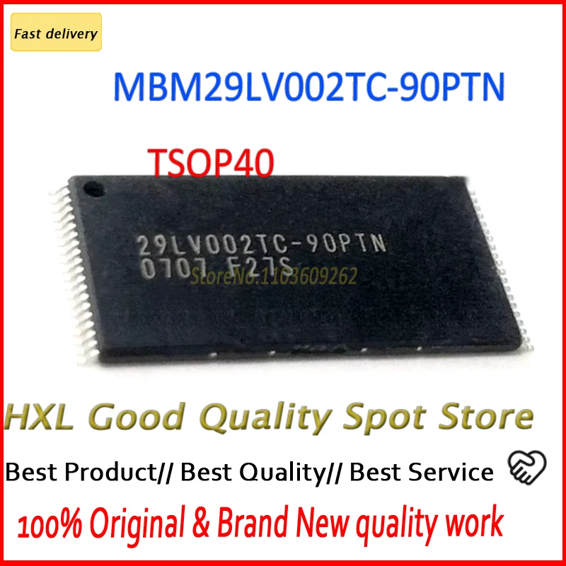 100% New Original 1~5PCS/LOT 29LV002TC 29LV002 29LV002TC-90PTN MBM29LV002TC-90PTN IC  TSOP40