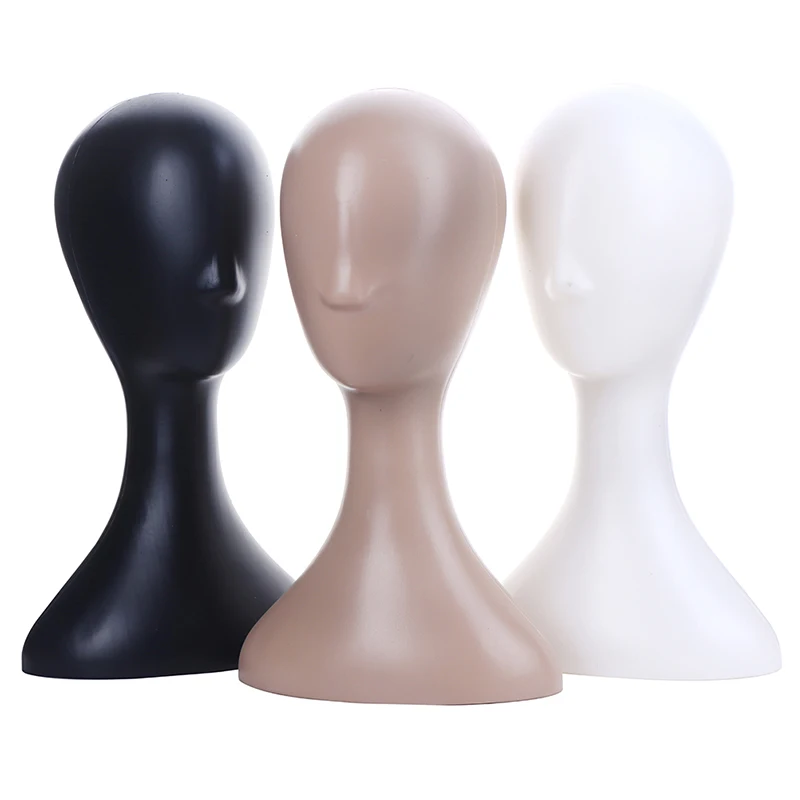 

1pc Pro Female Plastic Abstract Mannequin Manikin Head Model Wig Hat Hair Display Stand Holder