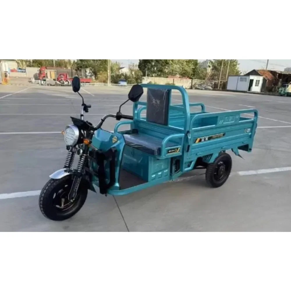 

electric tricycle for Family Cargo tricycle semi-automatic unloading adult electric 3 wheel rugged and cost-effective high-power