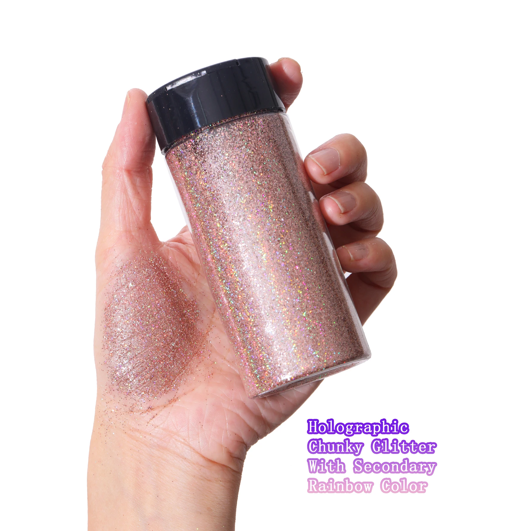 80G/2.8OZ Holographic Ultra Fine Glitter, 1/128